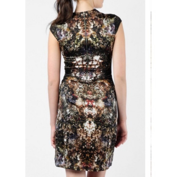 Helmut Lang Dresses & Skirts - Helmut Lang Silk Dress in Gravel Print Sateen